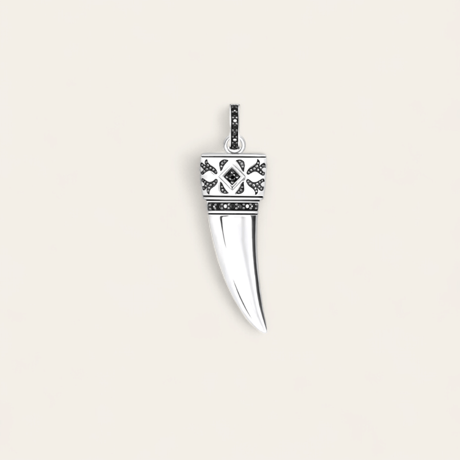 WOLF TOOTH CHARM - SILVER - RebelSoulHatx