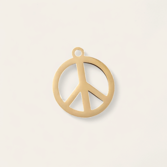 PEACE CHARM - GOLD - RebelSoulHatx