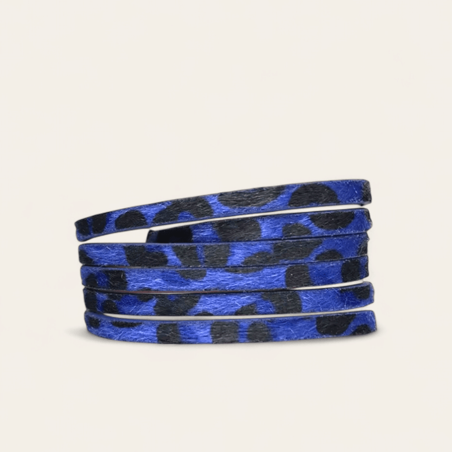 BLUE LEOPARD VELVET - RebelSoulHatx