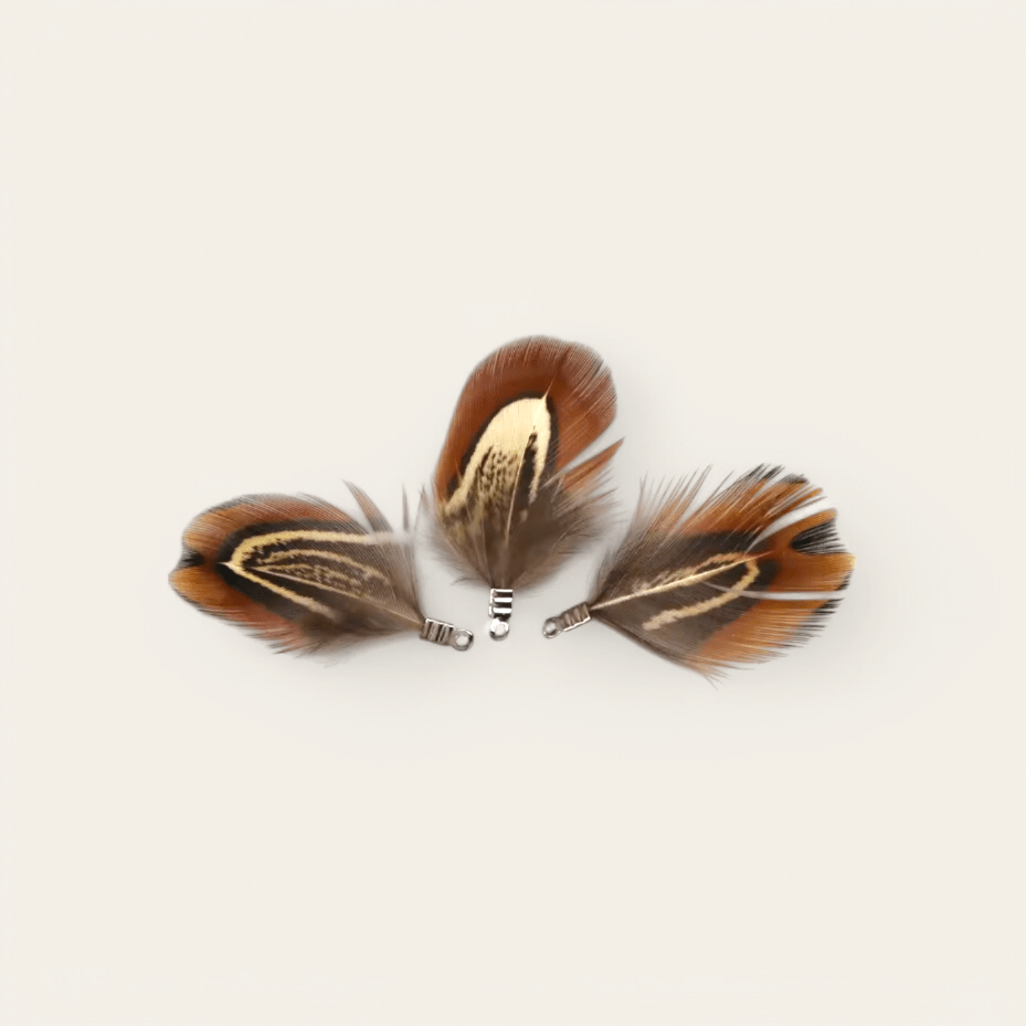 NATURAL PENDANT FEATHERS - RebelSoulHatx