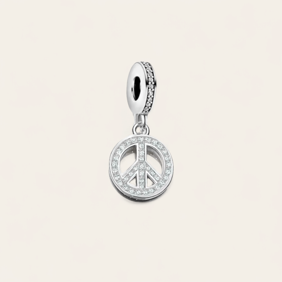 PEACE CHARM - SILVER - RebelSoulHatx