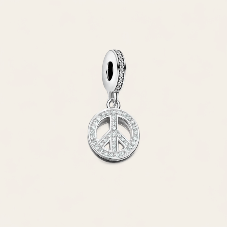 PEACE CHARM - SILVER - RebelSoulHatx