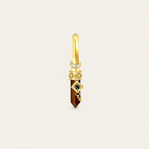 TIGER EYE CHARM - GOLD