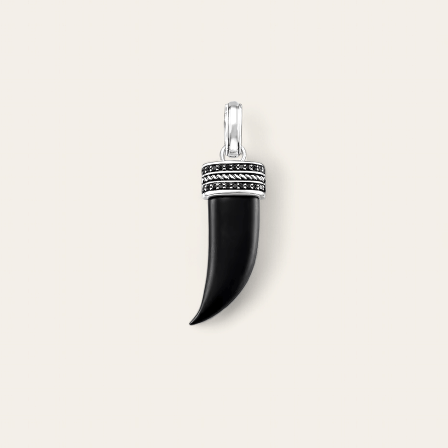 WOLF TOOTH CHARM - BLACK - RebelSoulHatx