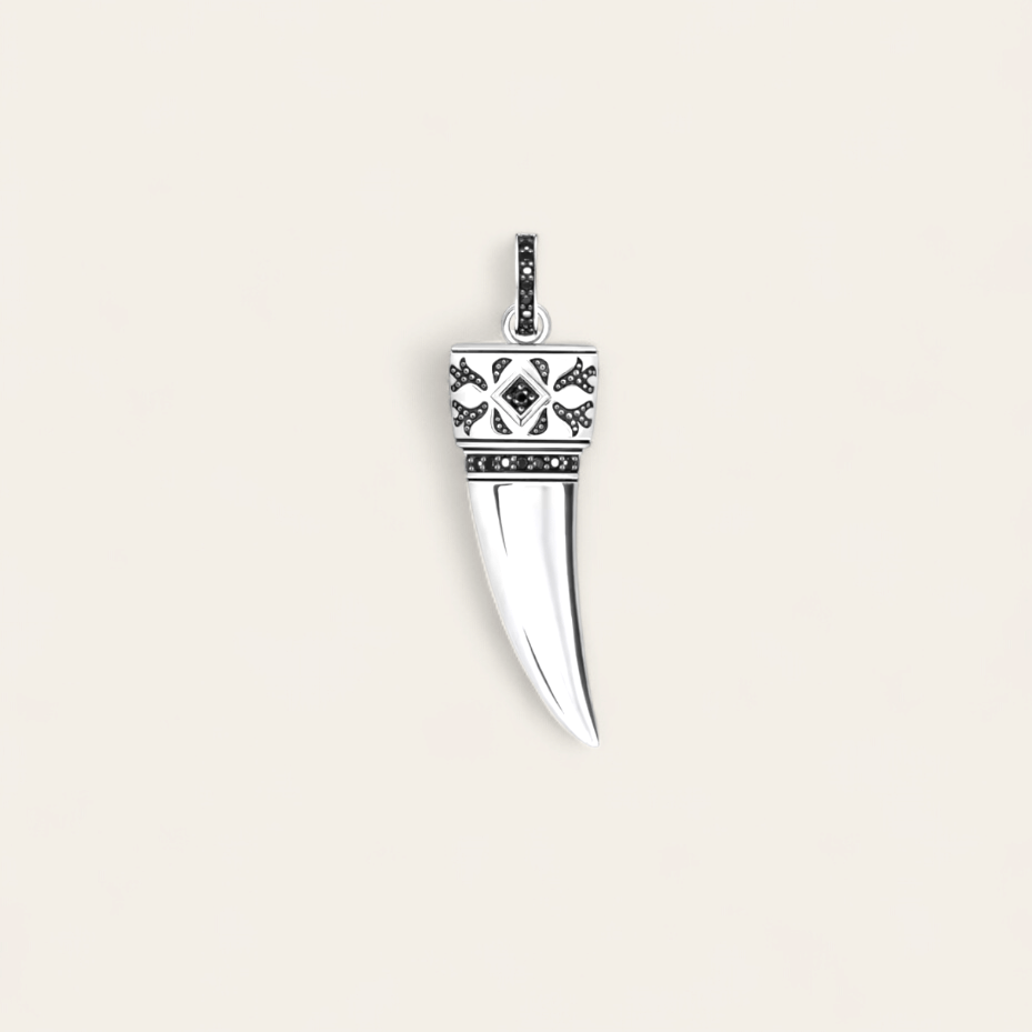 WOLF TOOTH CHARM - SILVER - RebelSoulHatx