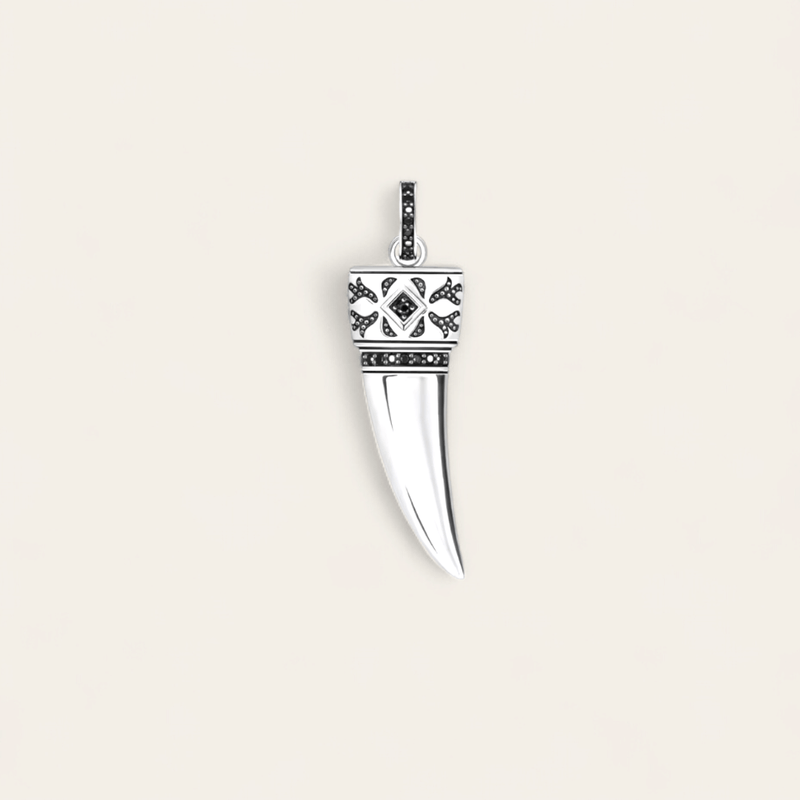 WOLF TOOTH CHARM - SILVER - RebelSoulHatx