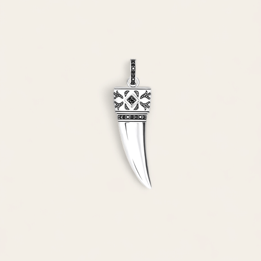 WOLF TOOTH CHARM - SILVER - RebelSoulHatx