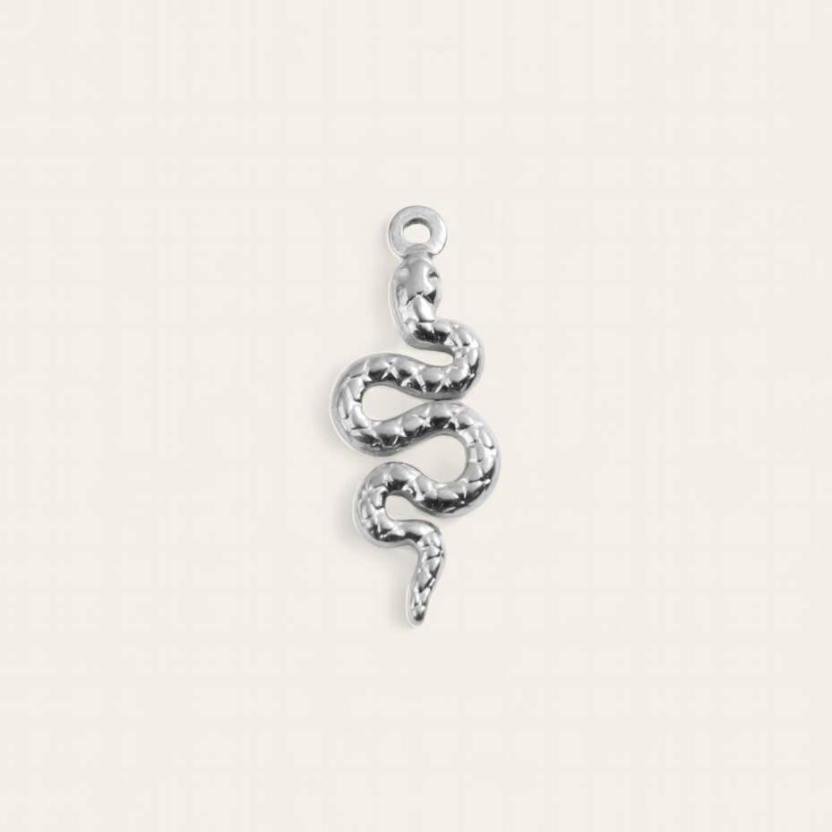 SNAKE CHARM - SILVER - RebelSoulHatx