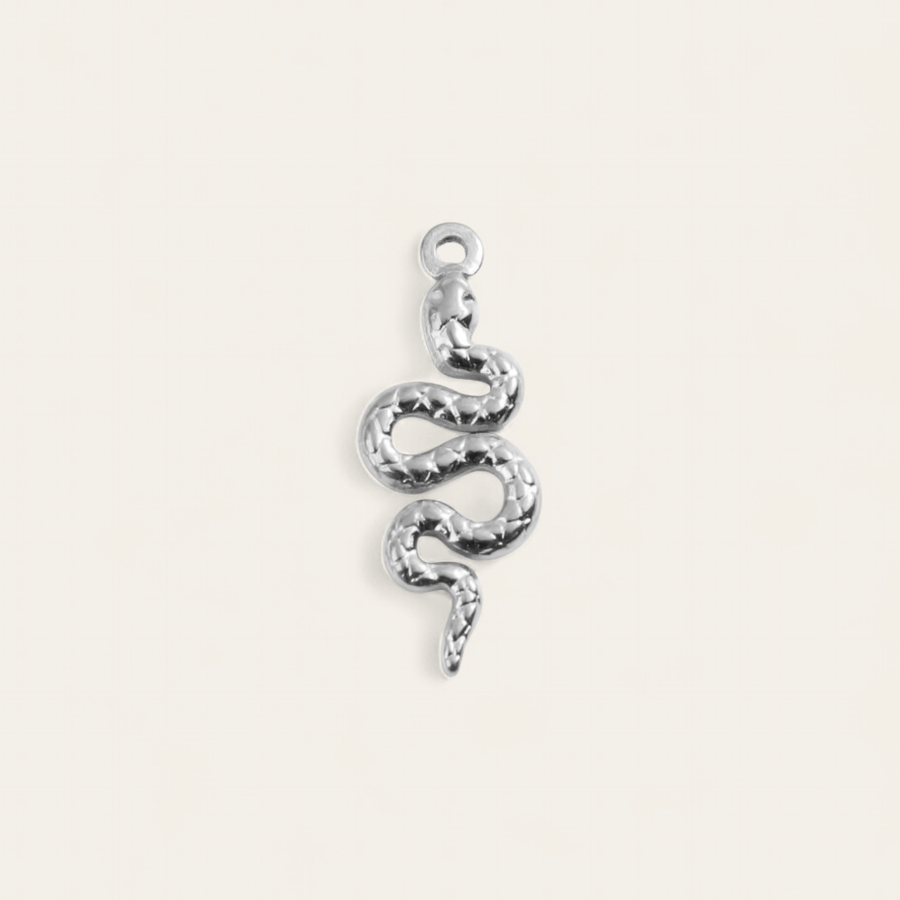 SNAKE CHARM - SILVER - RebelSoulHatx