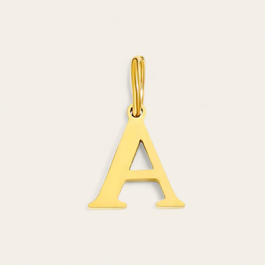 LETTER CHARM - GOLD - SILVER