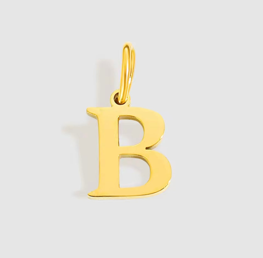LETTER CHARM - GOLD - SILVER
