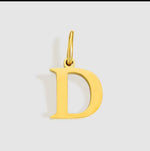 LETTER CHARM - GOLD - SILVER
