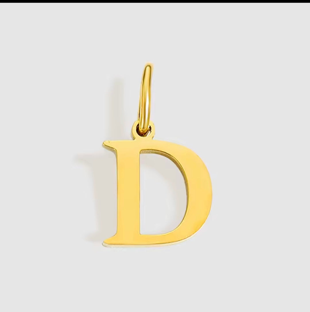 LETTER CHARM - GOLD - SILVER
