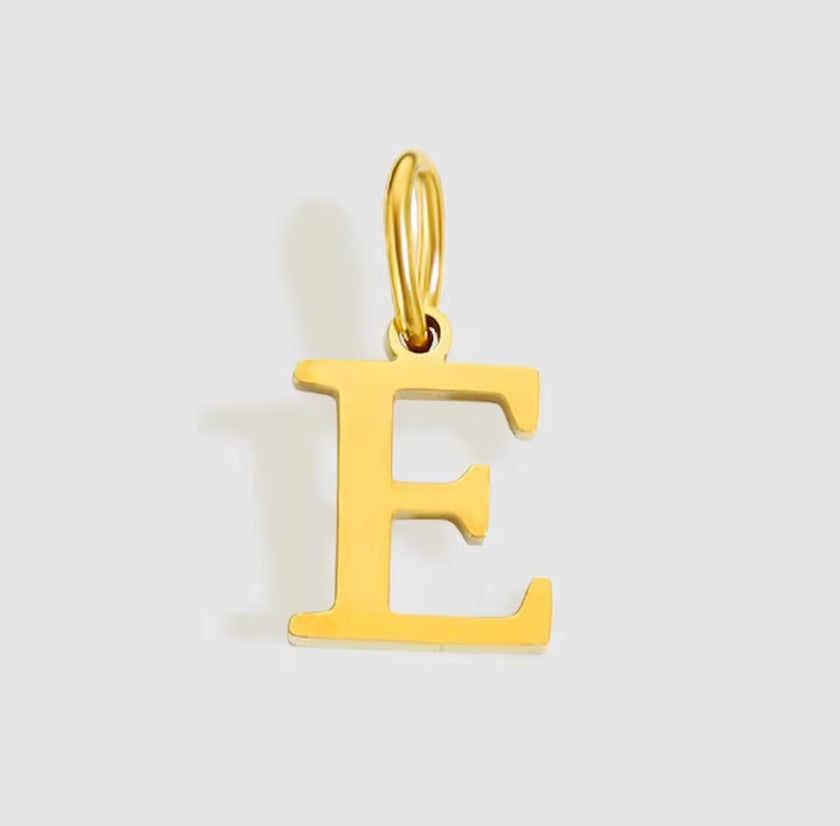 LETTER CHARM - GOLD - SILVER