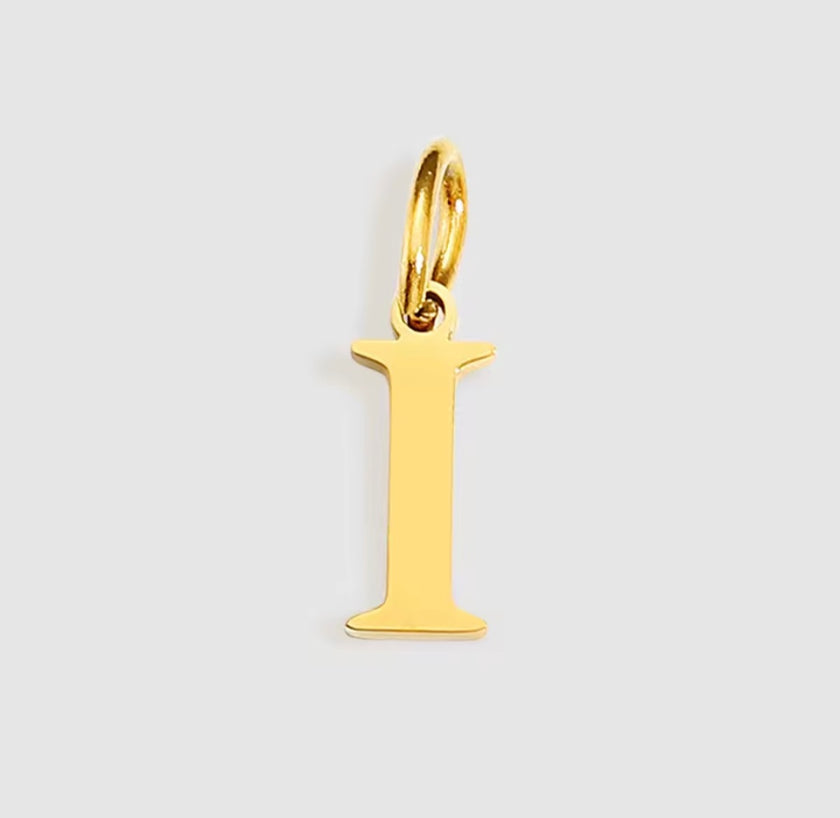 LETTER CHARM - GOLD - SILVER