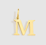 LETTER CHARM - GOLD - SILVER