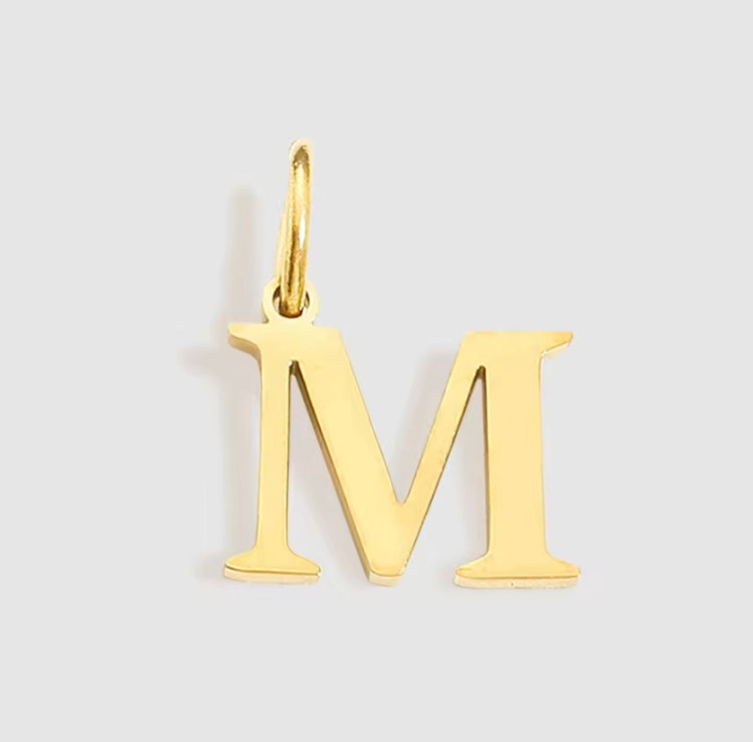 LETTER CHARM - GOLD - SILVER