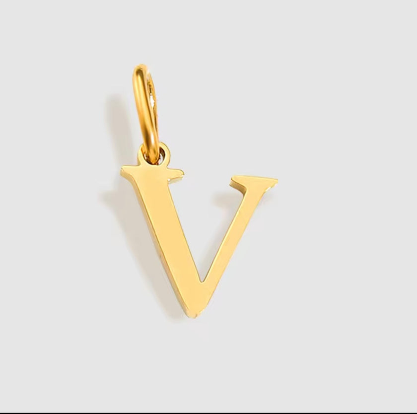 LETTER CHARM - GOLD - SILVER