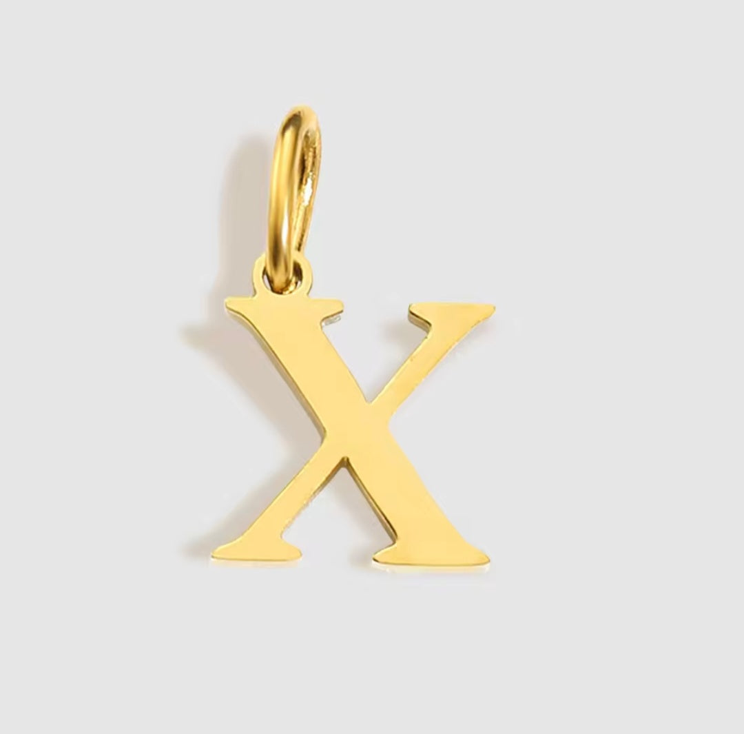 LETTER CHARM - GOLD - SILVER